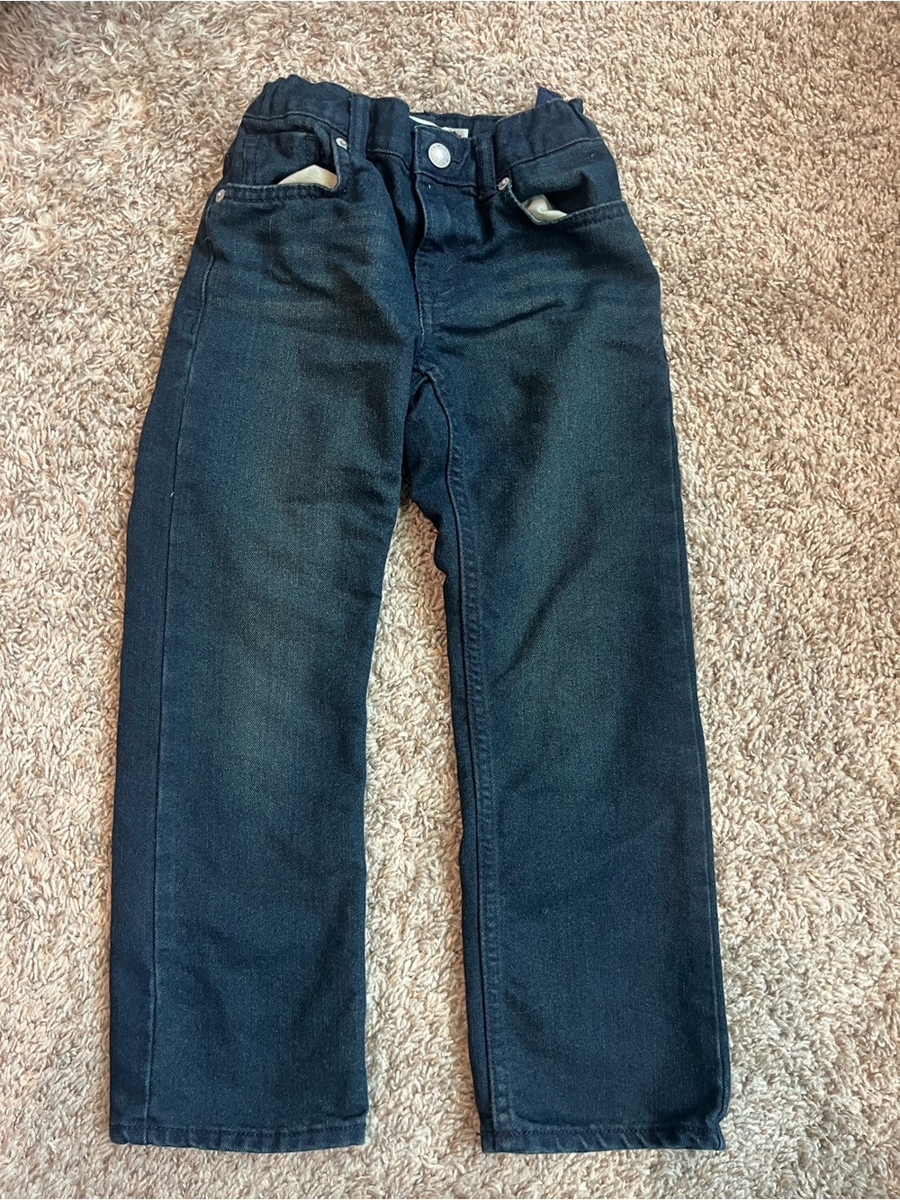 Levi's Kids Dark Blue Straight Jeans